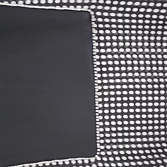 NWT SALONI Black & White Beaded Bow Silk Georgette Blouse Sz 8 - Picture 7 of 13